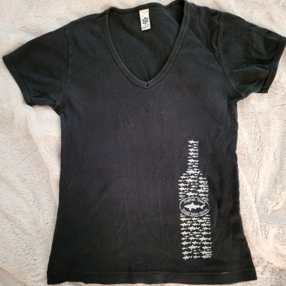 DFH Black Vintage Small Batch Spirits Baby Tee S/S Wmn Small
